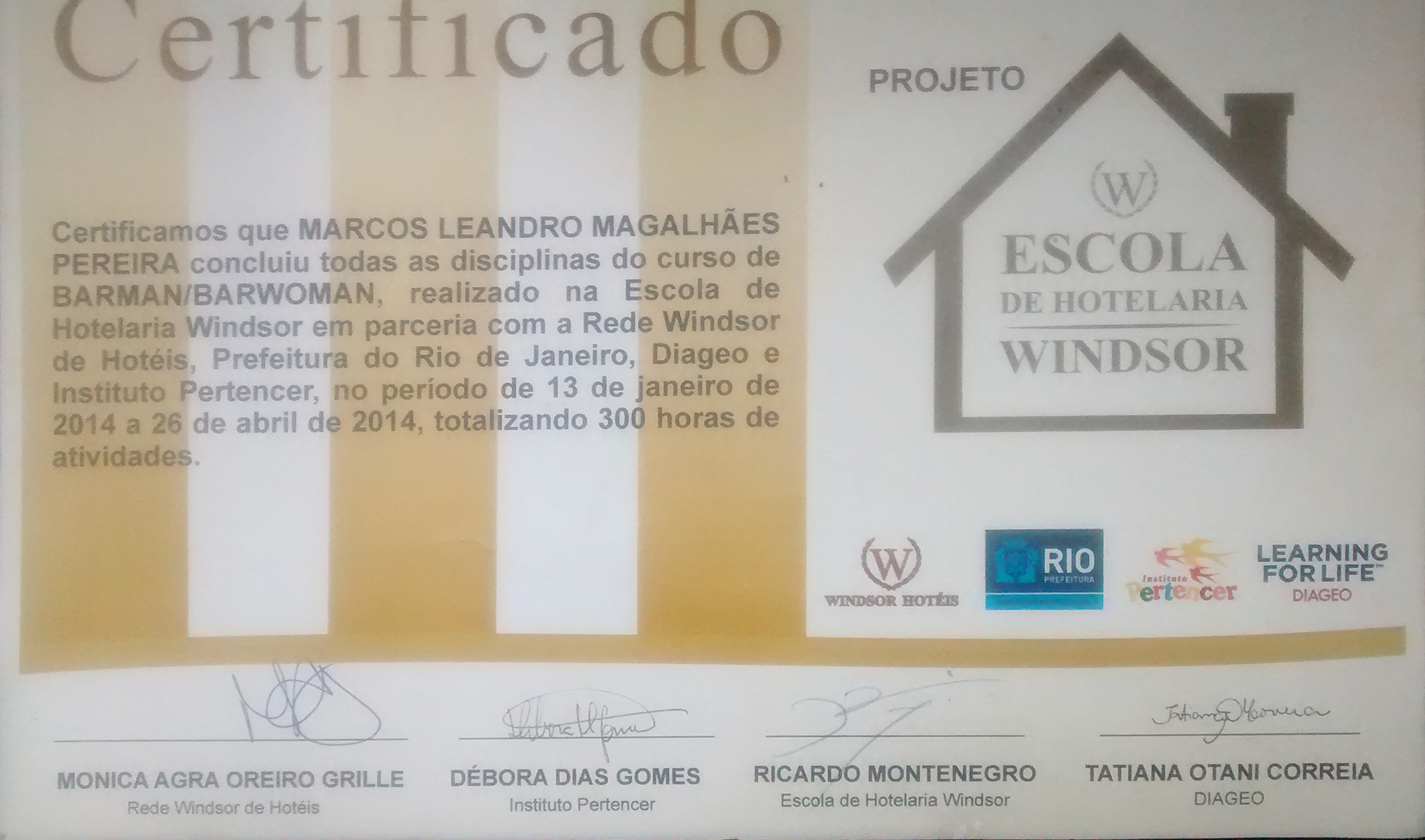 Diploma de Barman